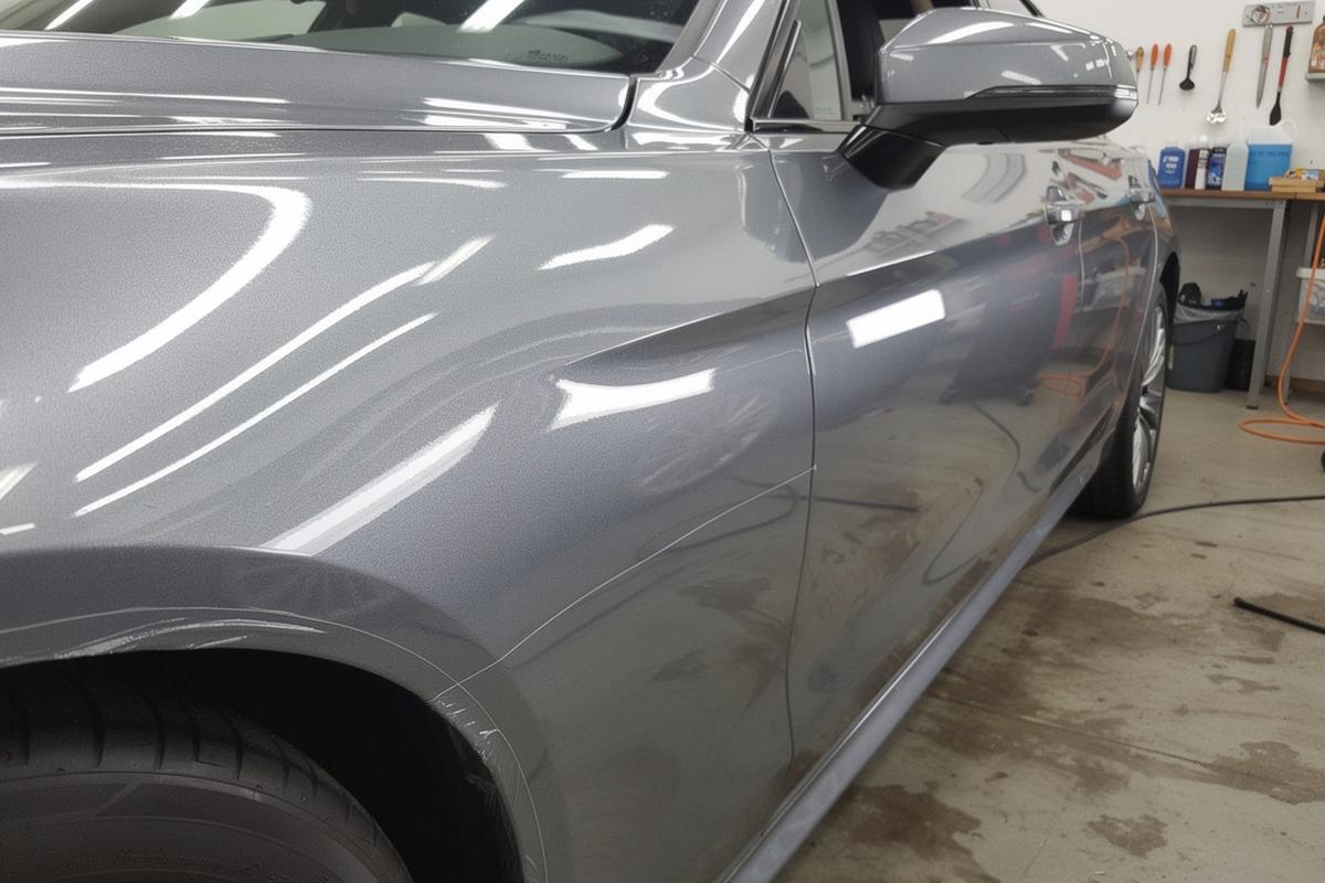 Protected panel under workshop lighting